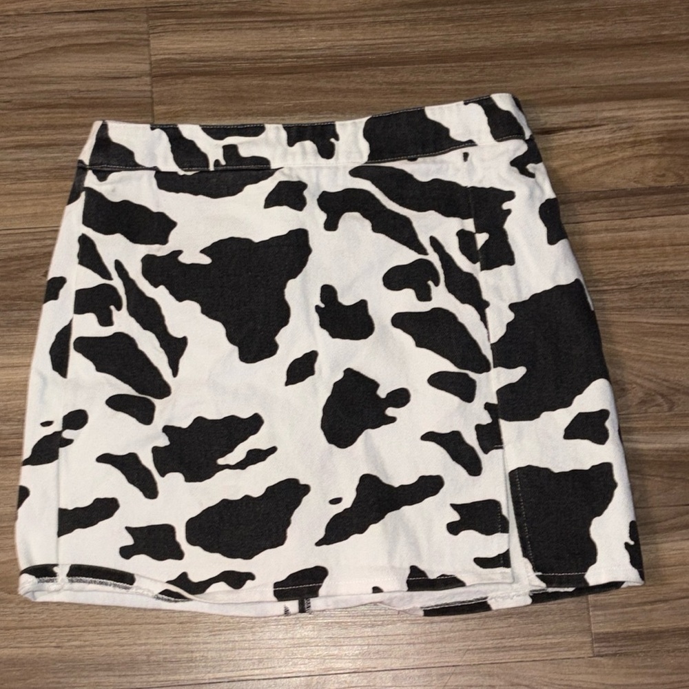 Cow Print Skirt